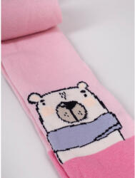  Yo! Baby pamut harisnyanadrág (104-110) - rózsaszín/macis