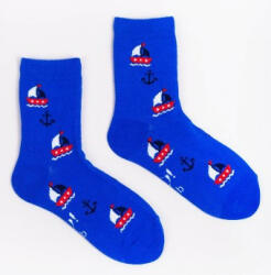  Yo! Baby pamut zokni (23-26) - kék/hajós