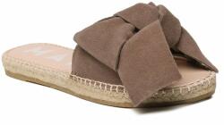 Manebi Espadrile Manebi Suede Sandals With Bow W 1.9 J0 Vintage Taupe