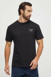 Tommy Jeans pamut póló fekete, férfi, nyomott mintás - fekete S - answear - 13 990 Ft