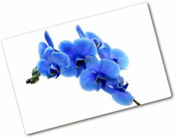  Wallmuralia. hu Üveg vágódeszka Kék orchidea 80x52 cm