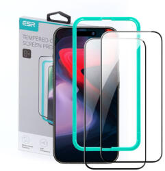 ESR Screen Protector 2x üvegfólia iPhone 15 Pro, fekete