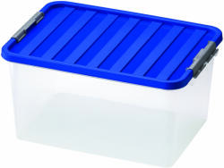 HEIDRUN Clipbox átlátszó tárolódoboz 38L clippes (1605)