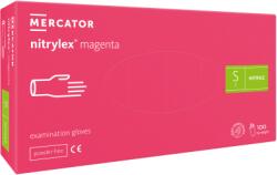 Mercator Medical nitrylex púdermentes kesztyű magenta S 100x
