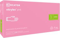 Mercator Medical nitrylex púdermentes kesztyű pink S 100x