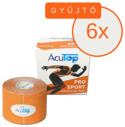 AcuTop Pro Sport Kineziológiai Tapasz 5 cm x 5 m Narancssárga 6 DB/GYŰJTŐ (SGY-AT28Pro-GY-ACU)