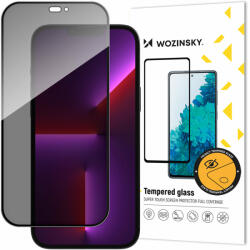 Wozinsky Adatvédő üveg kémelhárító szűrővel iPhone 15 Pro Max Wozinsky Privacy Glass - fekete fólia