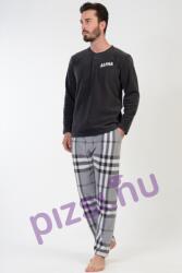 Vienetta Extra méretű polár hosszúnadrágos gombos férfi pizsama (FPI5292 2XL)