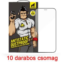 Type Gorilla Apple iPhone 15 Plus TG ESD Anti-Static 10 Darabos 2.5D Full Üvegfólia - Fekete
