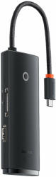 Baseus Lite sorozat multifunkciós HUB USB Type-C - 2 x USB 3.0 / USB Type-C / HDMI 1, 4 / SD / TF fekete (WKQX050001)