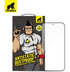 Type Gorilla Apple iPhone XR/11 TG ESD Anti-Static 2.5D Full Üvegfólia - Fekete