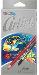 Colorino Aquarell színes ceruzakészlet + ecset, 12 db-os, Colorino Artist, kerek - miniorszag