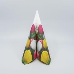 PAW papírszalvéta 33x33 cm 3 rétegű 20 lap/csomag Tulipáncsokor