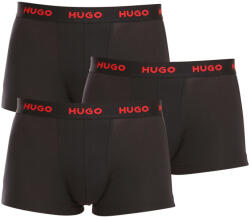 HUGO 3PACK boxeri bărbați HUGO negri (50469766 994) XXL (174612)