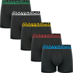 Gianvaglia 5PACK boxeri bărbați Gianvaglia negri (GVG-5008) XL (175489)