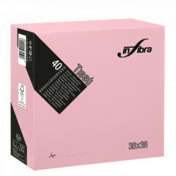 INFIBRA Szalvéta 38x38cm Pink 2 réteg 40 lap/csomag (ADI0528)