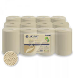 Lucart ECO Natural tekercses kéztörlő 2 rétegű, 255lap, 59m 12 tekercs/zsugor (861134) - szerek