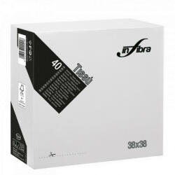 INFIBRA Szalvéta 38x38cm Fehér 2 réteg 40 lap/csomag (ADI0456)