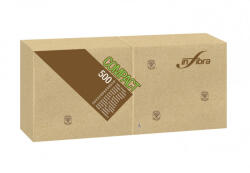 INFIBRA Szalvéta Madre Terra 1 rétegű 30x30cm barna 100% eco 500 lap/csomag (ADI0011)