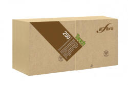 INFIBRA Szalvéta Madre Terra 2 rétegű 24x24cm barna 100% eco 250 lap/csomag (ADI0012)