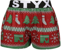 Styx Boxeri largi copii Styx art sport elastic Crăciun tricotat (BJ1658) 9-11 ani (174491)
