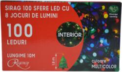 Regency Instalatie de Craciun- sirag luminos- cu 8 jocuri de lumini- 100 sfere LED- multicolore- 10 m (MGH-105518)