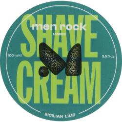 Men Rock Cremă de ras - Men Rock London Sicilian Lime Shave Cream 100 ml