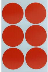 Duragon Set buline, sticker decupat, Duragon, rosu, 50 bucati, diametru bulina 8 cm