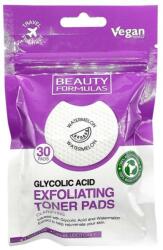 Beauty Formulas Pad-uri exfoliante cu acid glicolic - Beauty Formulas Glycolic Acid Exfoliating Toner Pads 30 buc