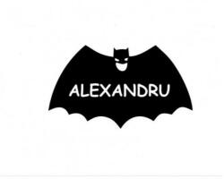 Duragon Sticker decorativ, Batman Alexandru, negru, 50x28 cm