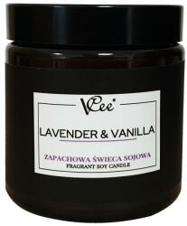 VCee Lumânare parfumată de soia Lavandă și vanilie - Vcee Lavender & Vanilla Fragrant Soy Candle 100 ml