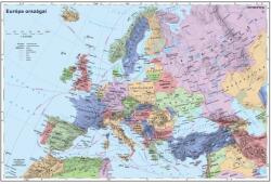 Európa országai falitérkép 100*70 cm - tűzdelhető keretezett