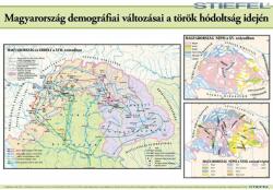 Magyarország demográfiai változásai a török hódoltság idején 100*70 cm - laminált, faléces