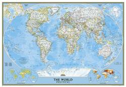 A Világ (The World) falitérkép 175*122 cm - térképtűvel szúrható, keretezett