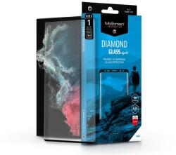 Samsung S908B Galaxy S22 Ultra 5G edzett üveg képernyővédő fólia ívelt kijelzőhöz - MyScreen Protector Diamond Glass Edge3D - fekete