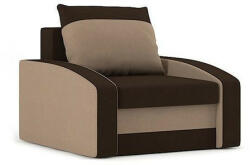  HEWLET fotel, normál szövet, hab töltőanyag, szín - barna / cappuccino