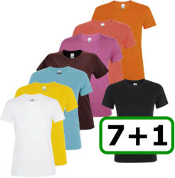 SOL'S SO01825 Regent 7+1 DB női póló L , Hétfőtől-Vasárnapig +1 ajándék póló