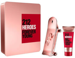 Carolina Herrera 212 Heroes for Her Set cadou, Apă de parfum 80 ml + Lapte de corp 100 ml, Femei