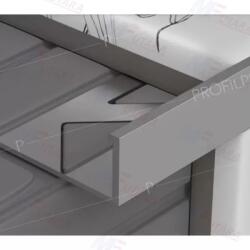 Profilplast Szögletes élvédő alumínium matt vanília 12, 5 mm 2, 5 m