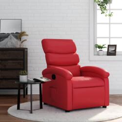 vidaXL piros műbőr dönthető fotel (371718) - vidaxl