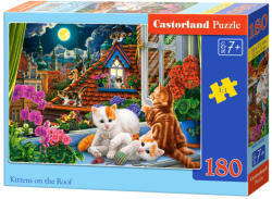 Castorland B-018499 - Macskák az ablakban - 180 db-os puzzle (B-018499)