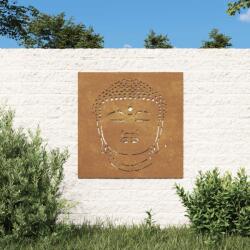 vidaXL Buddha fej mintás corten acél kerti faldísz 105 x 55 cm (824504)