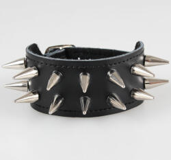 Black & metal гривна Spikes 2 - BWZ-477