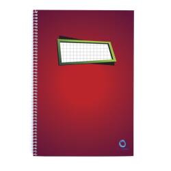 BLUERING Spirálfüzet A4, 70lap Bluering® kockás (BLUER70KOCK) - tintasziget