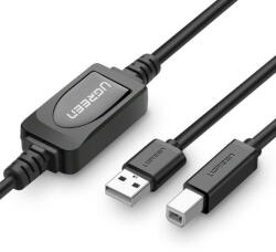 UGREEN US122 aktív USB 2.0 AB nyomtatókábel, 15 m (fekete) - szalaialkatreszek