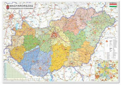  Térkép STIEFEL Magyarország közigazgatása 100 x 140 cm kiad. év 2021 (08_00346)
