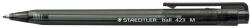 STAEDTLER Golyóstoll, 0, 5 mm, nyomógombos, STAEDTLER Ball 423 M, fekete (TS423M9) - pencart