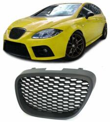 Seat Altea 5P Toledo 5P Leon 1P 2004-2009 méhsejtes matt fekete RS hűtőrács