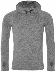 Just Cool Férfi kapucnis pulóver magas gallérral Cool - Szürke melírozott | 2XL (JC037-1000209677)