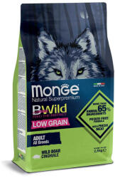 Monge BWild All Breeds Low Grain Adult Wild Boar száraz kutyatáp 15 kg